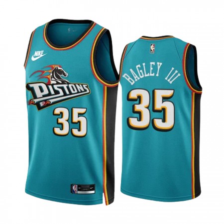 Dres Detroit Pistons Marvin Bagley III 35 Nike 2022-23 Classic Edition Teal Swingman